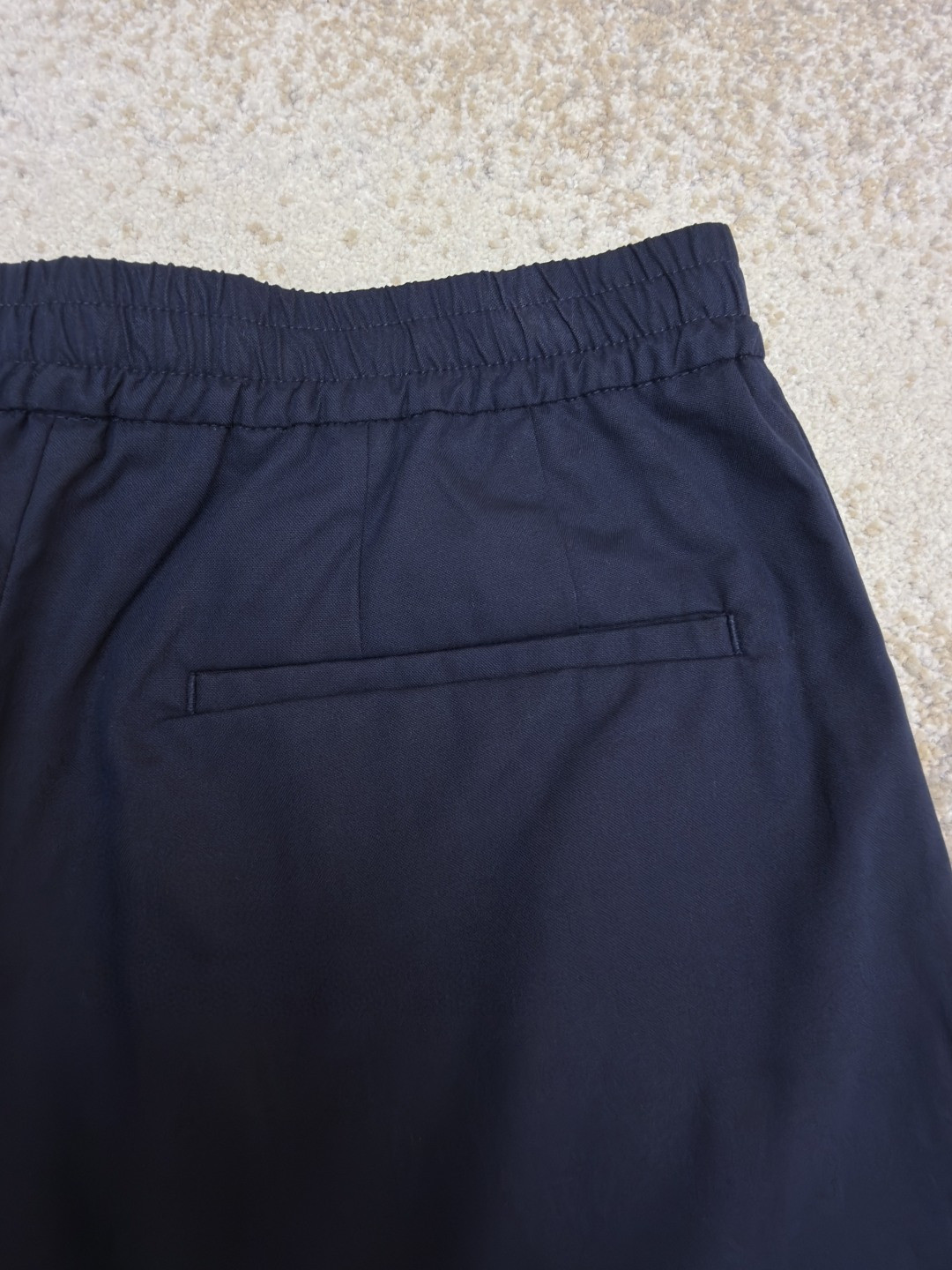 GUCCI 古驰 织带边饰松紧腰休闲裤 运动裤 长裤 裤子 蓝色 B0