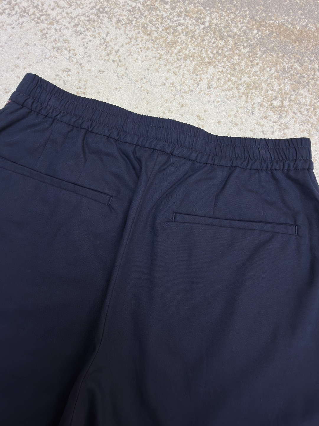 GUCCI 古驰 织带边饰松紧腰休闲裤 运动裤 长裤 裤子 蓝色 B0