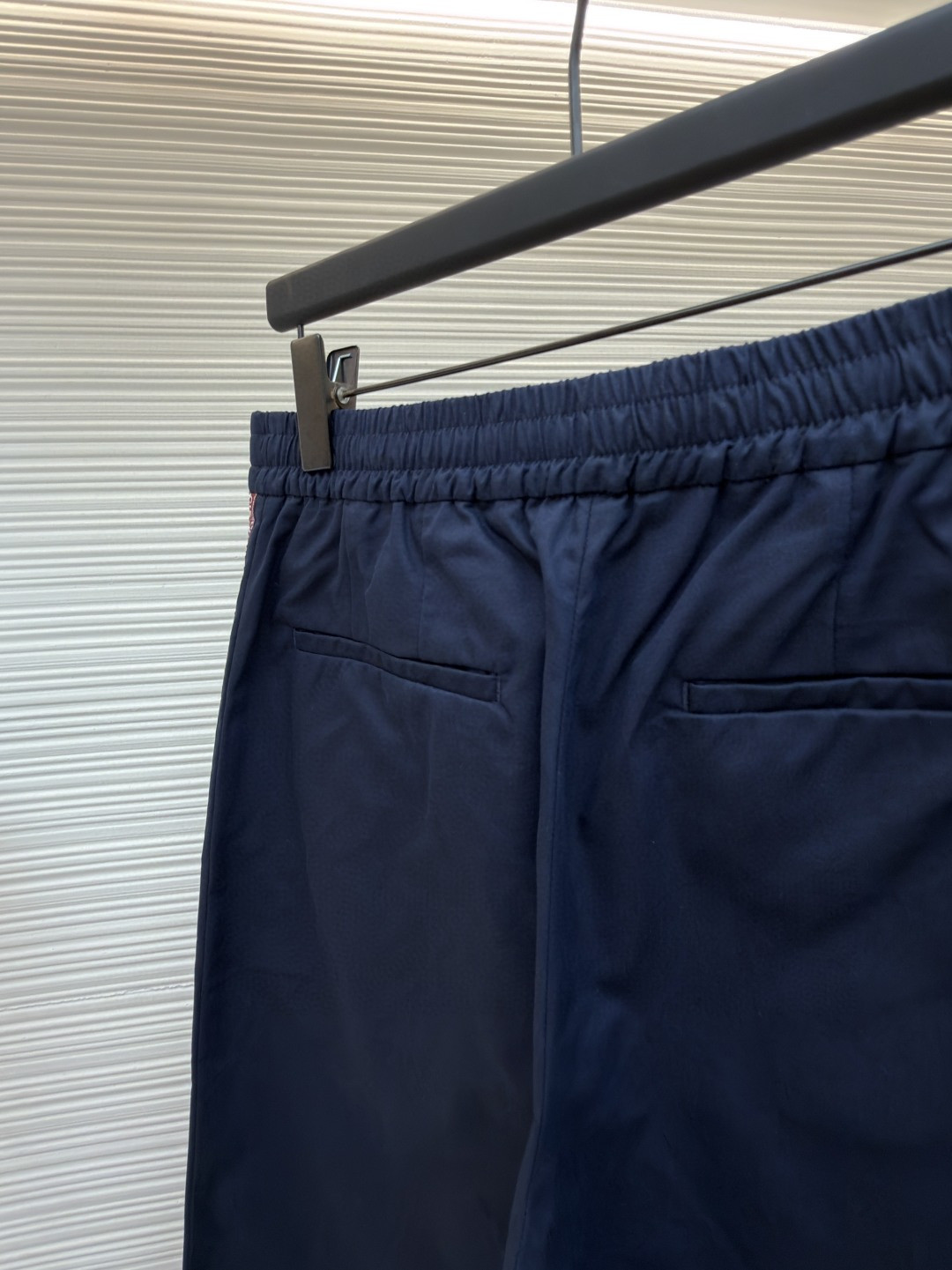 GUCCI 古驰 织带边饰松紧腰休闲裤 运动裤 长裤 裤子 蓝色 B0