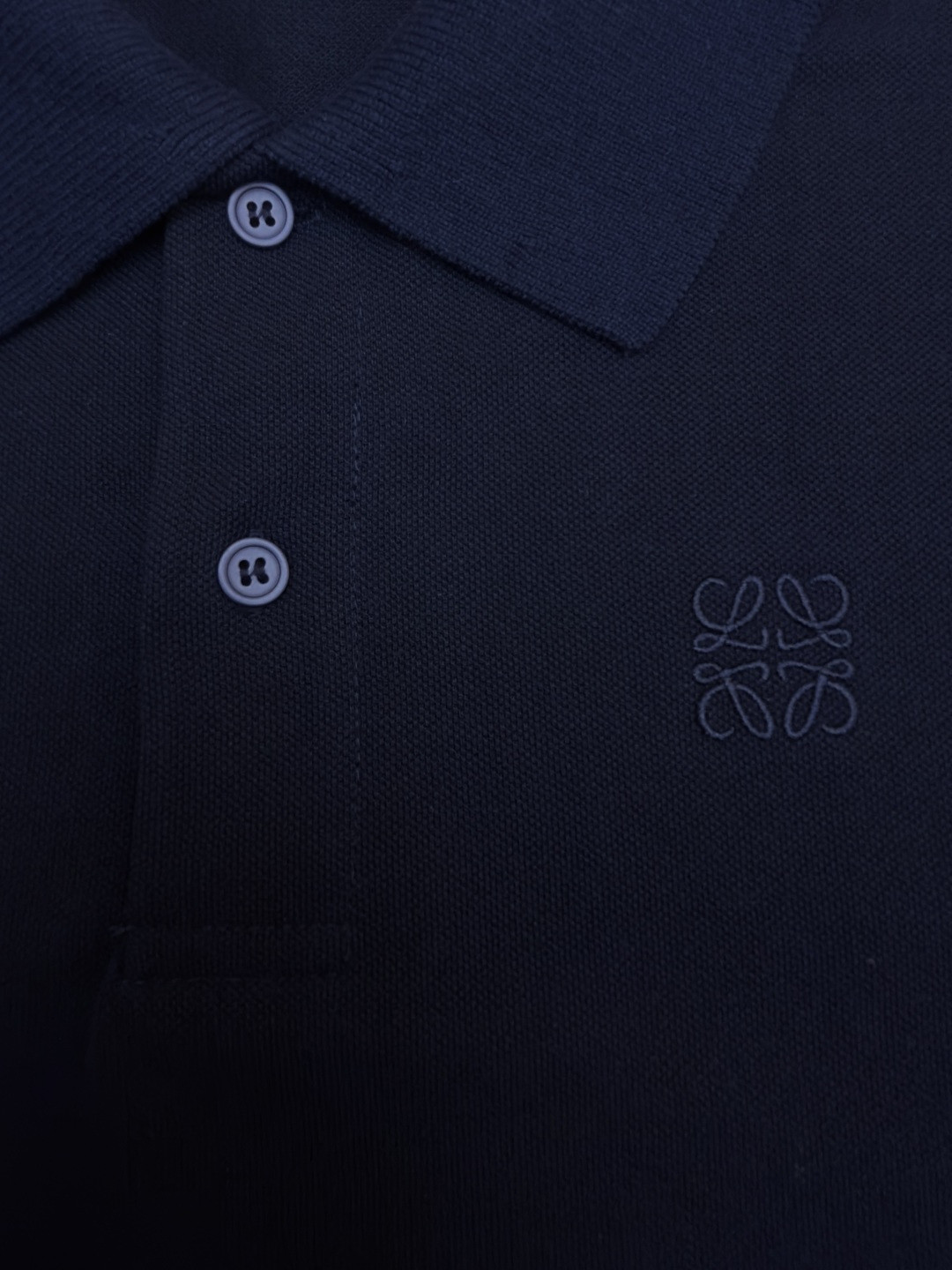 Loewe 罗意威 标识刺绣polo衫  短袖 T恤 夏季 蓝色 A2