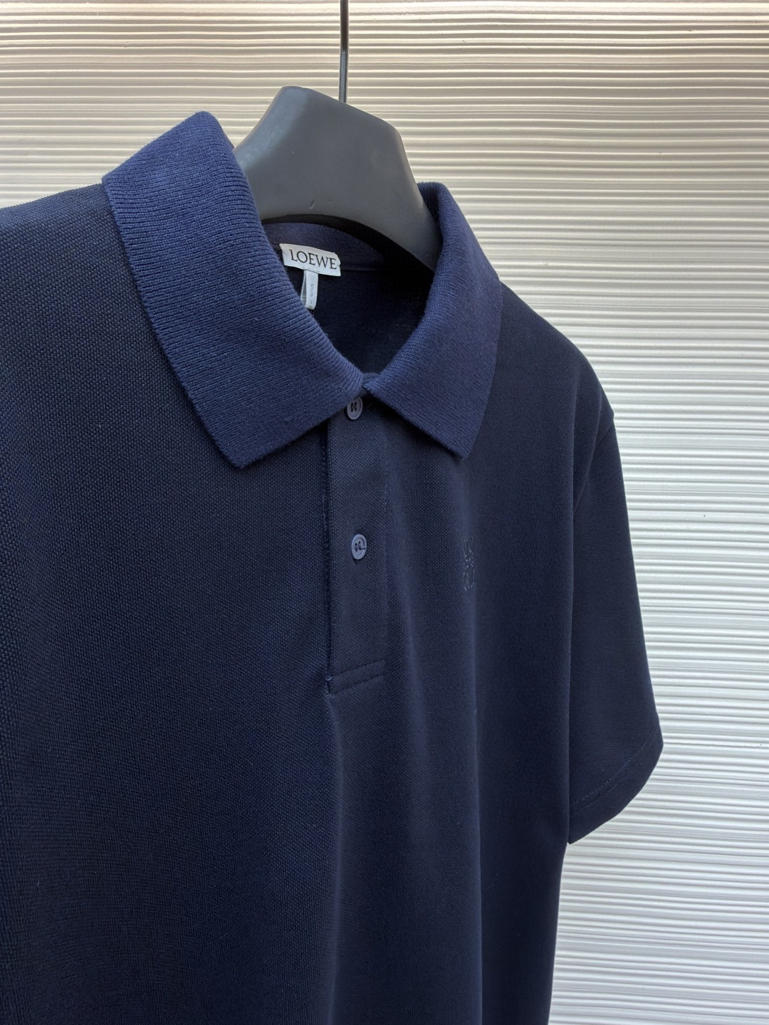 Loewe 罗意威 标识刺绣polo衫  短袖 T恤 夏季 蓝色 A2