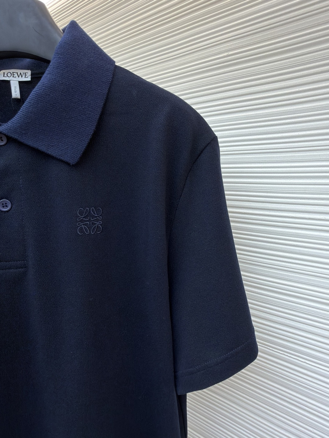 Loewe 罗意威 标识刺绣polo衫  短袖 T恤 夏季 蓝色 A2