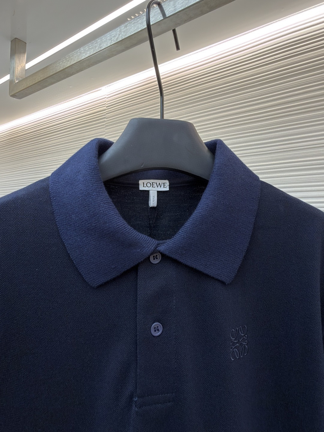 Loewe 罗意威 标识刺绣polo衫  短袖 T恤 夏季 蓝色 A2