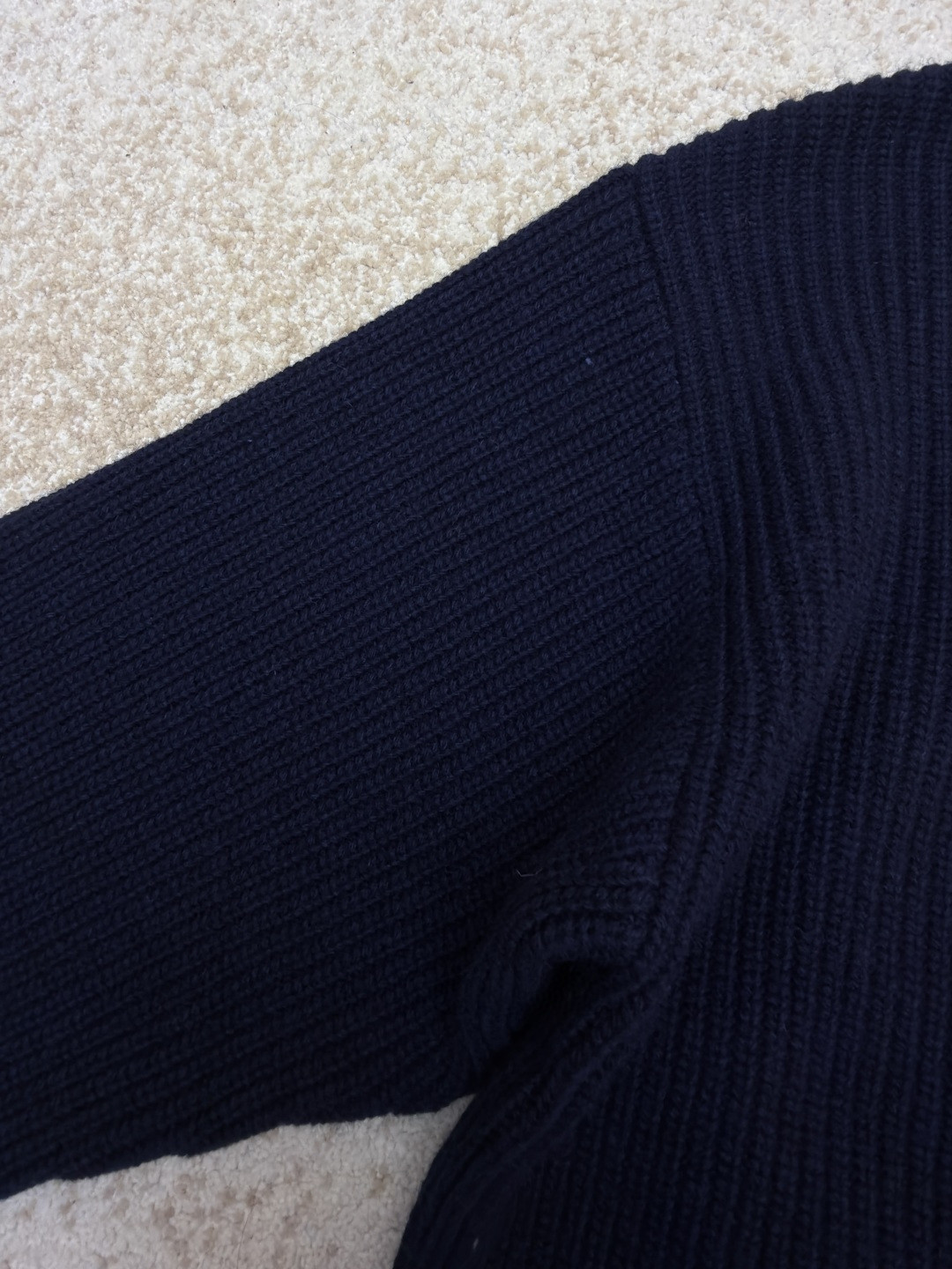 CELINE 赛琳 标识圆领毛衣 针织衫 外套 长袖 蓝色 B0