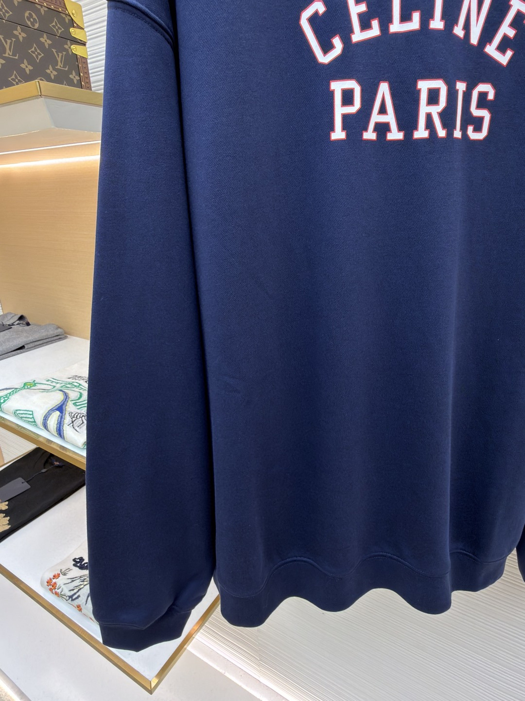 CELINE 赛琳 印花圆领卫衣 外套 长袖 蓝色 A5 RY0S1510Z-07RV