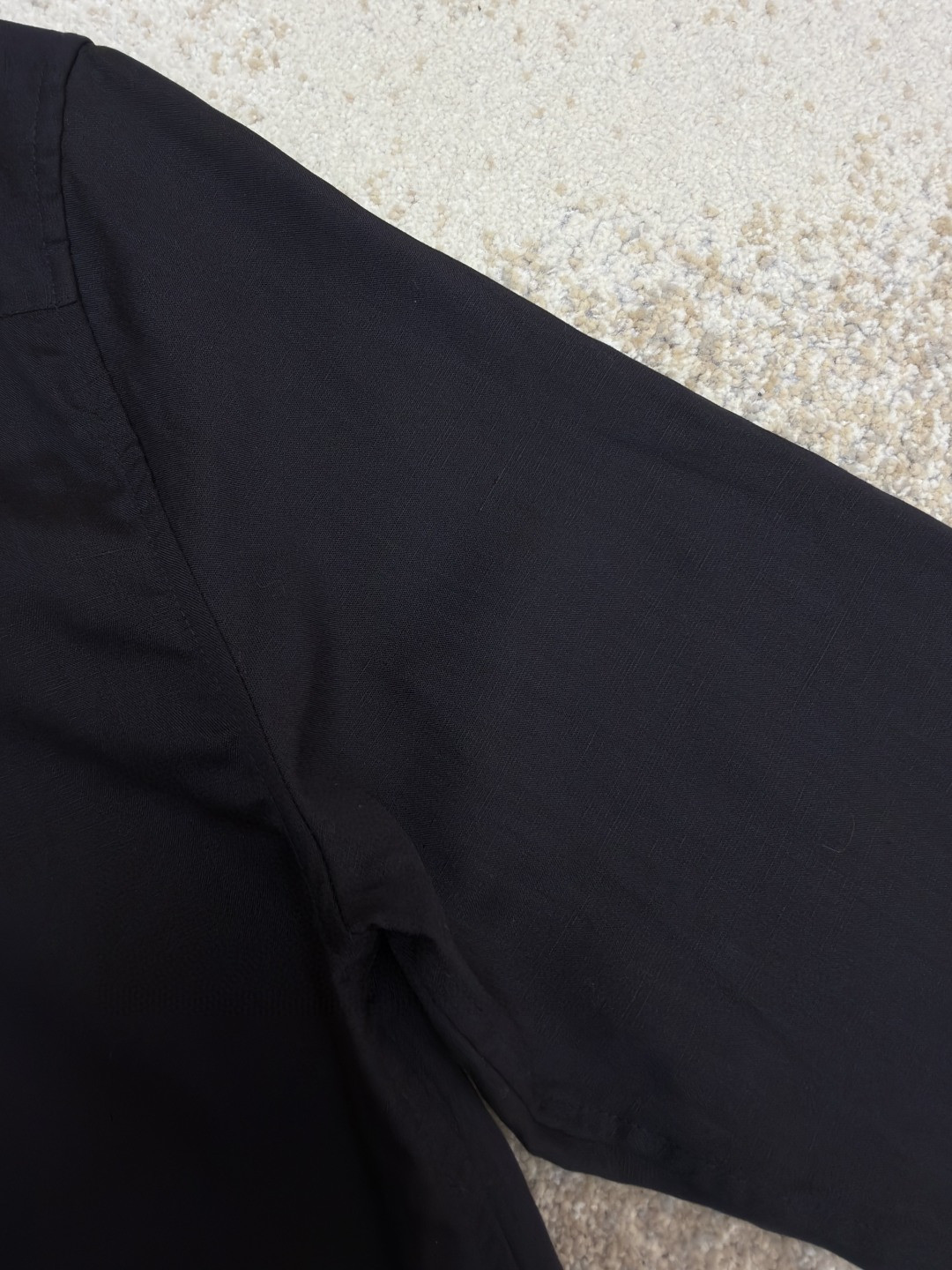 LOEWE 罗意威 绣花亚麻长袖衬衫 外套 黑色 B0 H616Y05X72-1100