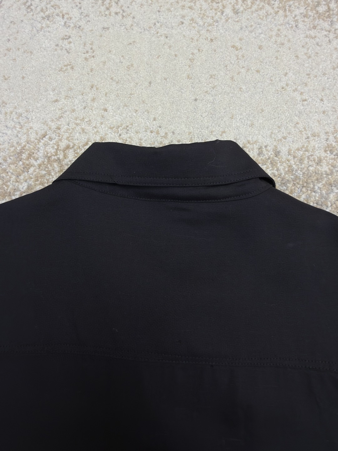 Loewe 罗意威 绣花亚麻短袖衬衫 外套 夏季 黑色 A5 H616Y05X73-1100