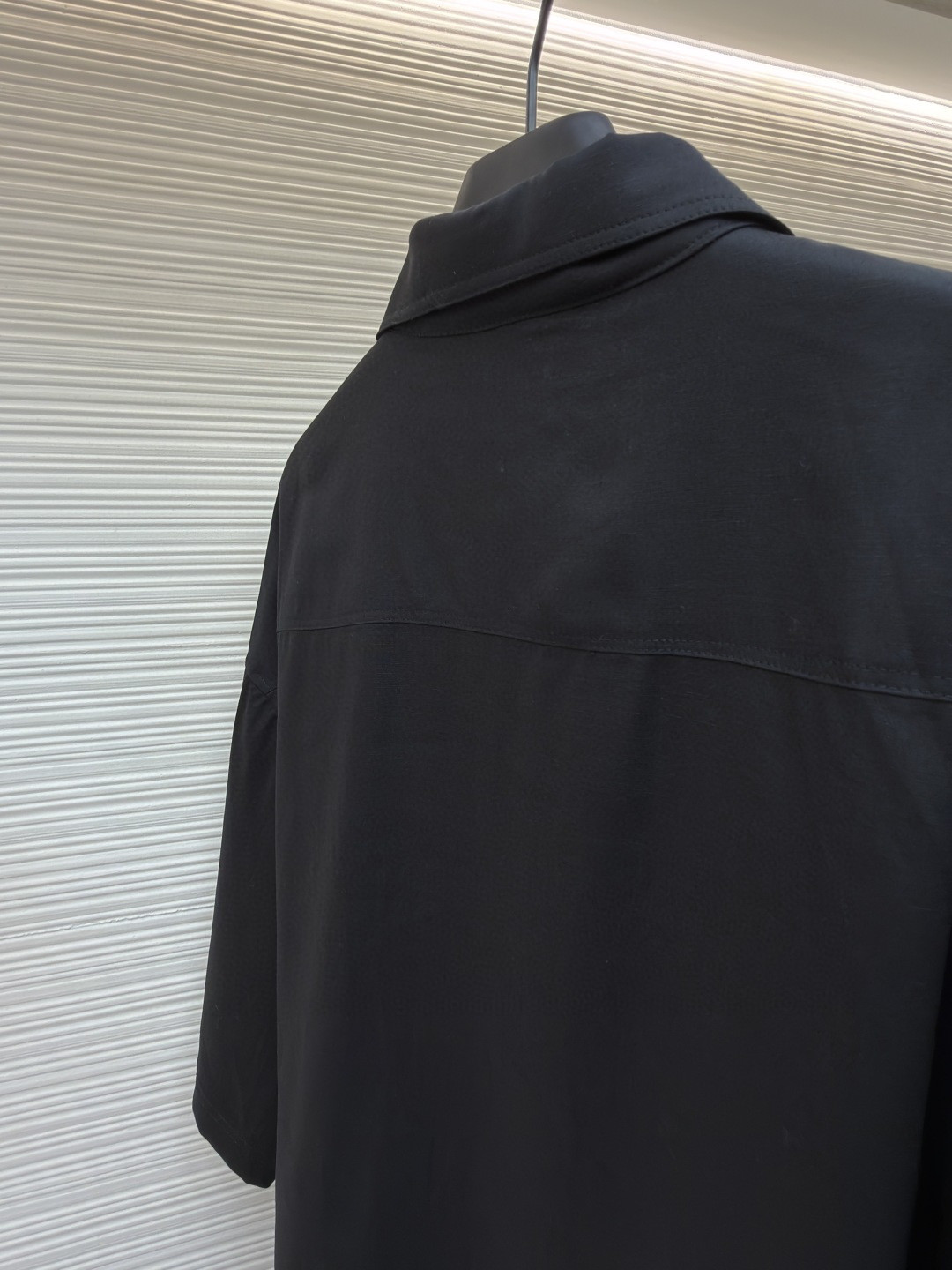 Loewe 罗意威 绣花亚麻短袖衬衫 外套 夏季 黑色 A5 H616Y05X73-1100