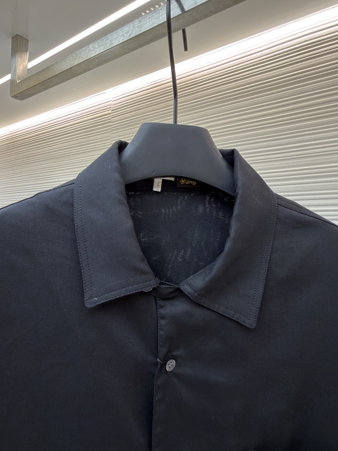 Loewe 罗意威 绣花亚麻短袖衬衫 外套 夏季 黑色 A5 H616Y05X73-1100