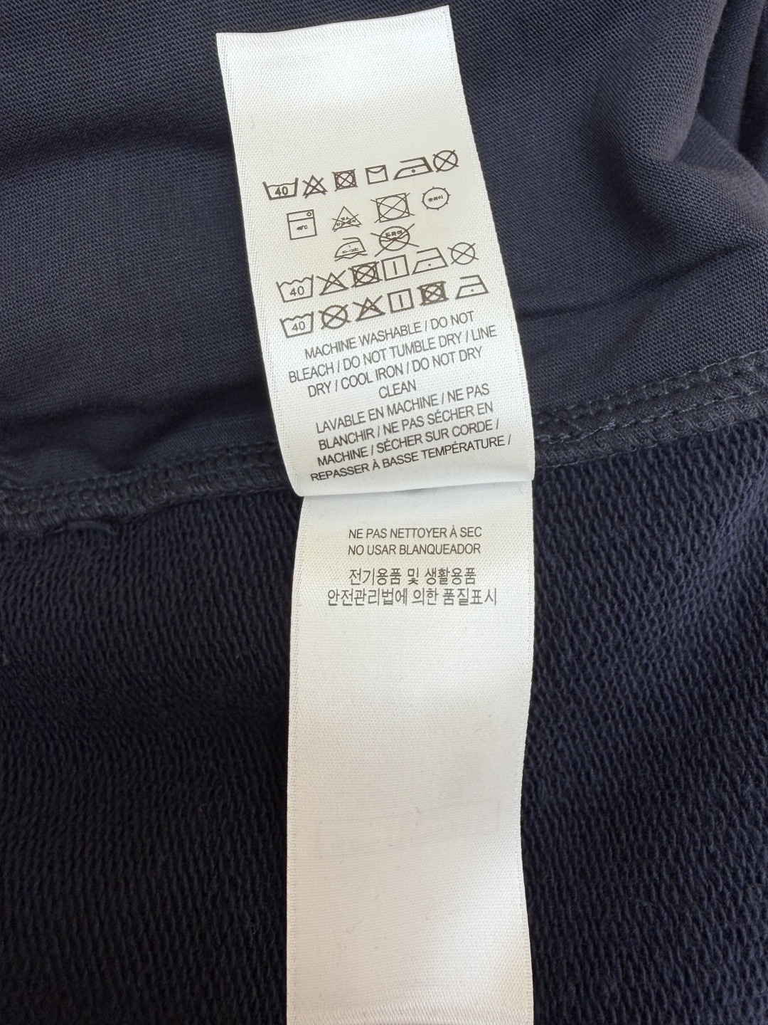 Burberry 巴宝莉 绒毛马刺绣松紧腰运动裤 休闲裤 裤子 长裤 海军蓝 B0 81184161