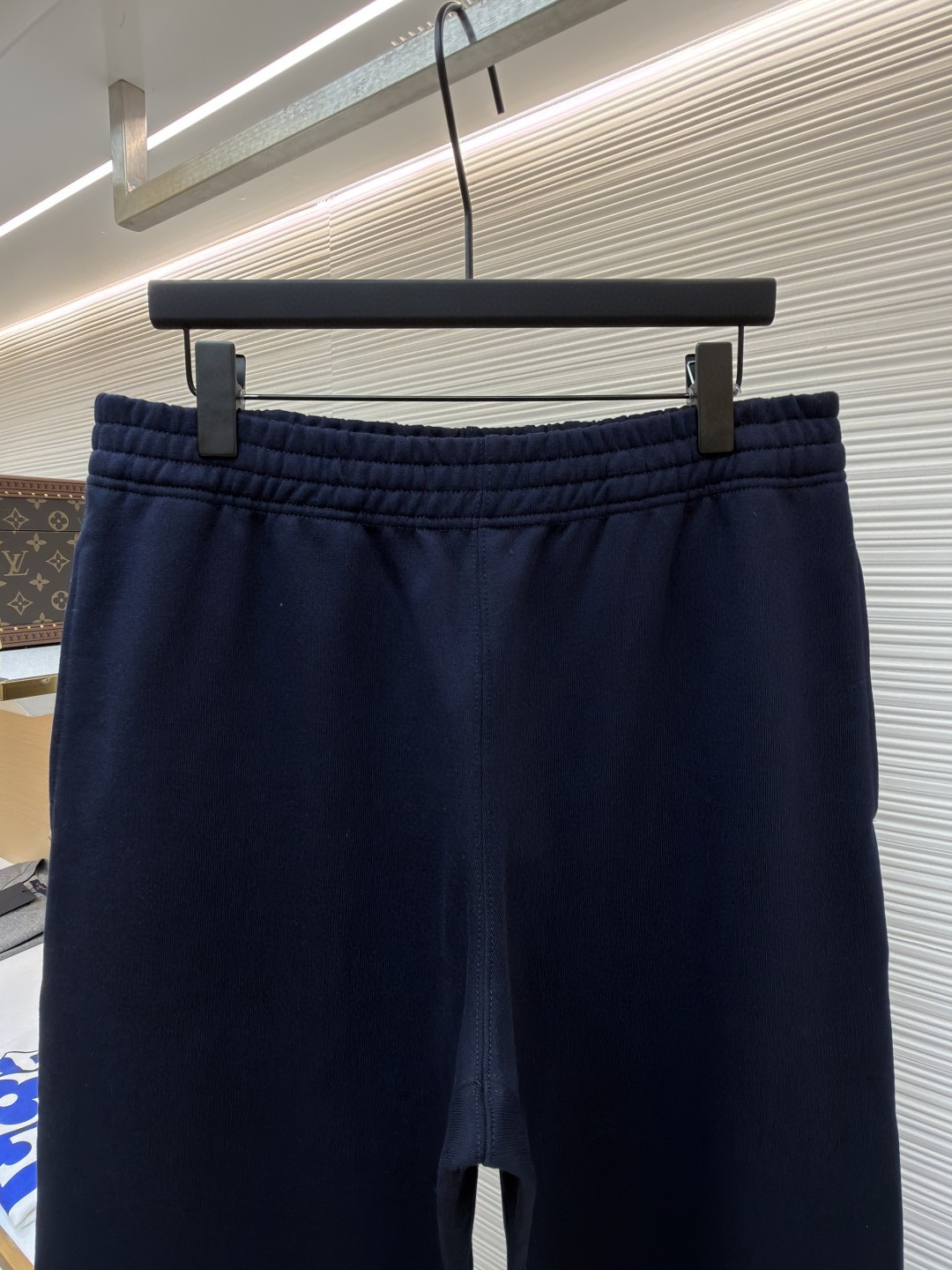 Burberry 巴宝莉 绒毛马刺绣松紧腰运动裤 休闲裤 裤子 长裤 海军蓝 B0 81184161