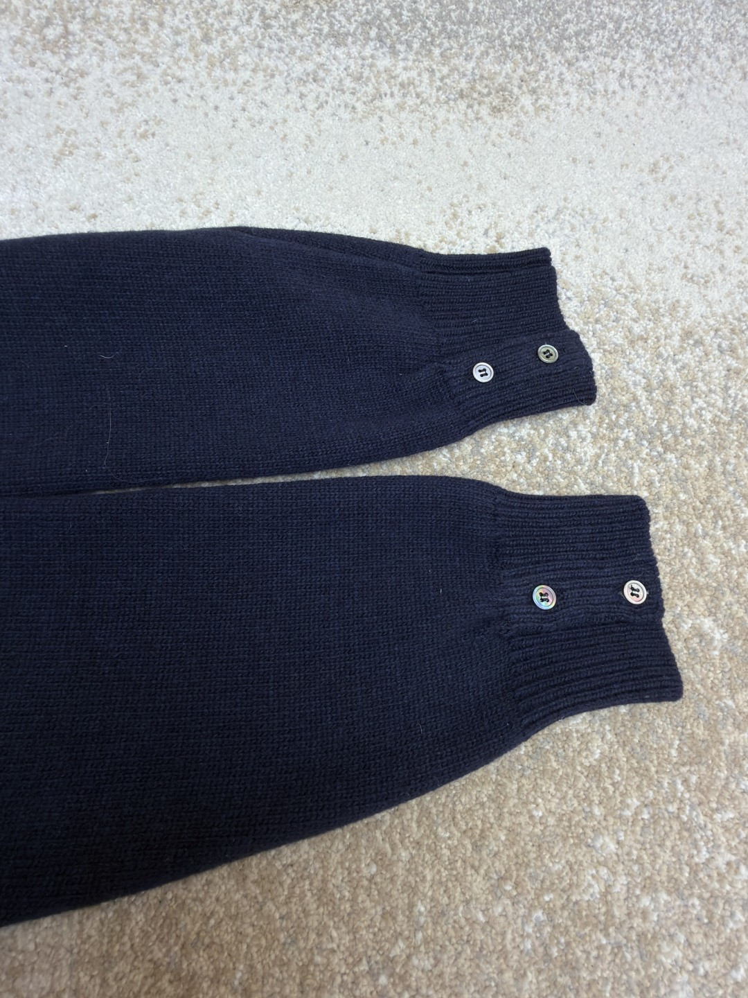 THOM BROWNE 后背小马图案拉链连帽针织衫 毛衣 外套 长袖 海军蓝 B0 MKT024A-Y1029-415