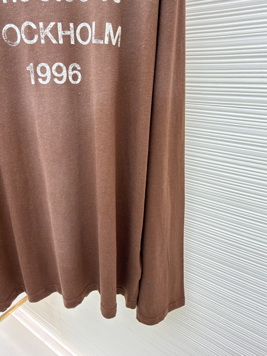 Acne Studios 1996泥染水洗做旧圆领T恤 打底衫 长袖 黑色 白色 绿色 棕色 A5 80IT2S022