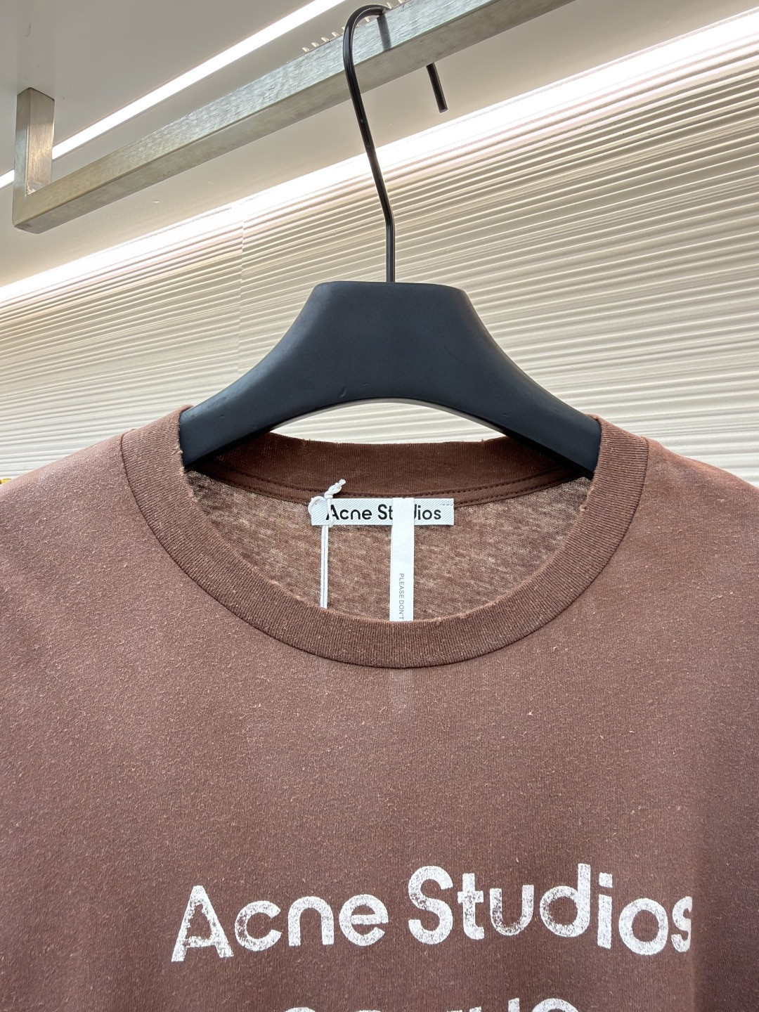 Acne Studios 1996泥染水洗做旧圆领T恤 打底衫 长袖 黑色 白色 绿色 棕色 A5 80IT2S022