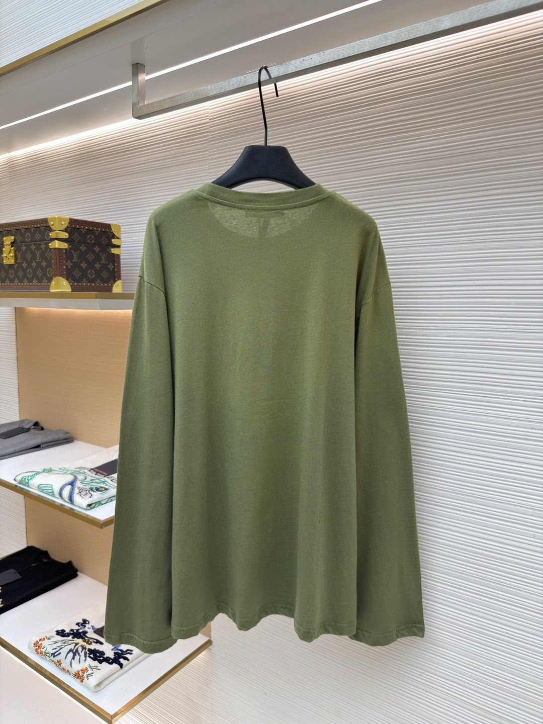 Acne Studios 1996泥染水洗做旧圆领T恤 打底衫 长袖 黑色 白色 绿色 棕色 A5 80IT2S022