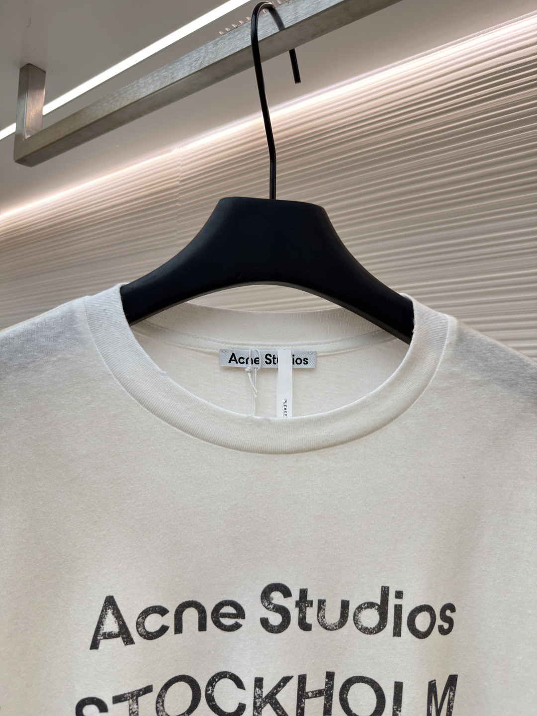 Acne Studios 1996泥染水洗做旧圆领T恤 打底衫 长袖 黑色 白色 绿色 棕色 A5 80IT2S022