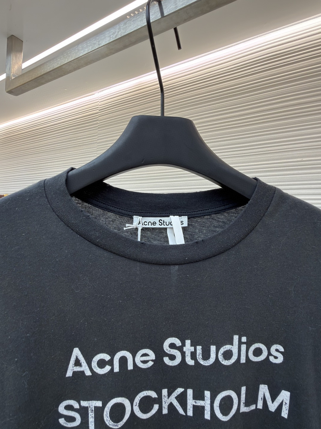 Acne Studios 1996泥染水洗做旧圆领T恤 打底衫 长袖 黑色 白色 绿色 棕色 A5 80IT2S022