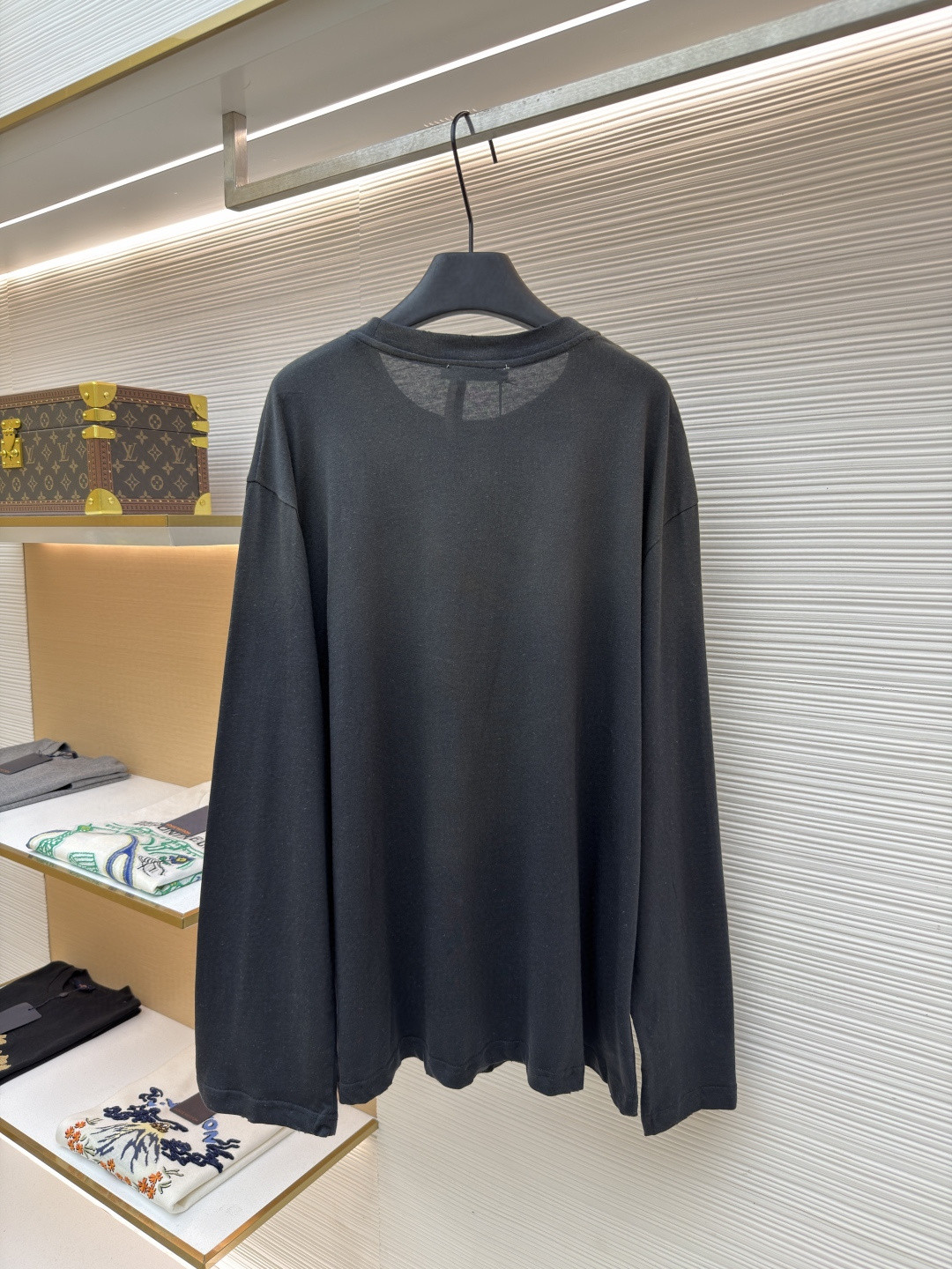 Acne Studios 1996泥染水洗做旧圆领T恤 打底衫 长袖 黑色 白色 绿色 棕色 A5 80IT2S022