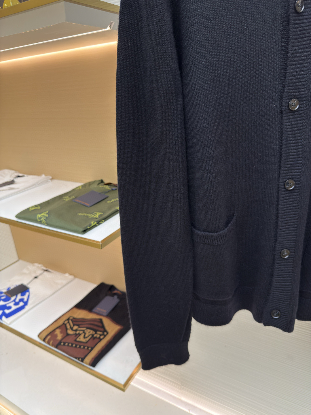 Acne Studios 蝴蝶结刺绣针织开衫 毛衣 针织衫 外套 长袖 黑色 B0 B60385-900