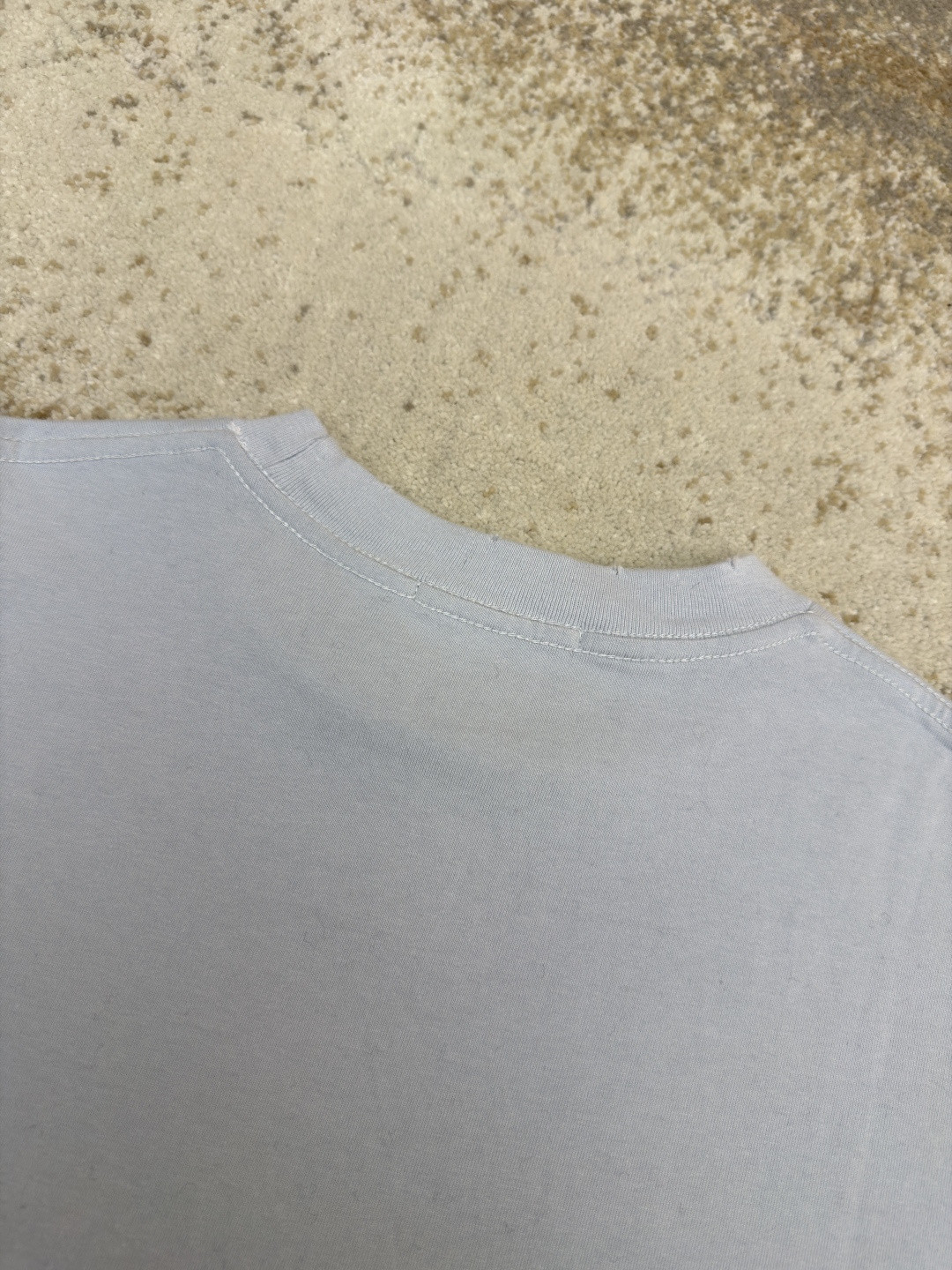 Acne Studios 钱币字母假两件圆领T恤 打底衫 长袖 浅灰色 A5 CL0322-AAB