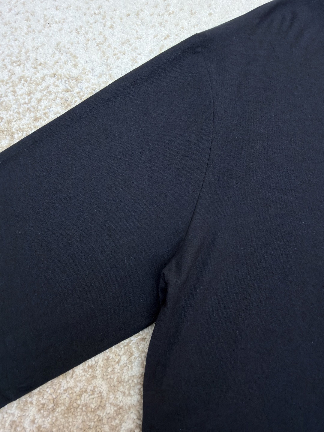 Acne Studios徽标口袋圆领T恤 打底衫 长袖 白色 黑色 A5 CL0439-AEG