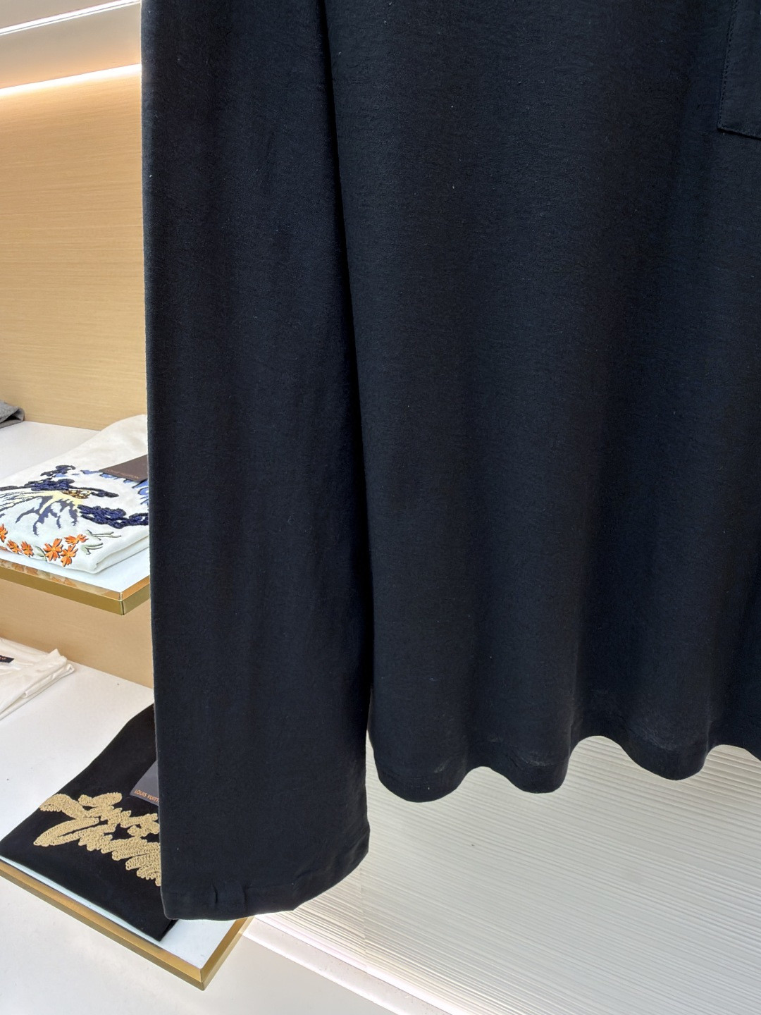 Acne Studios徽标口袋圆领T恤 打底衫 长袖 白色 黑色 A5 CL0439-AEG