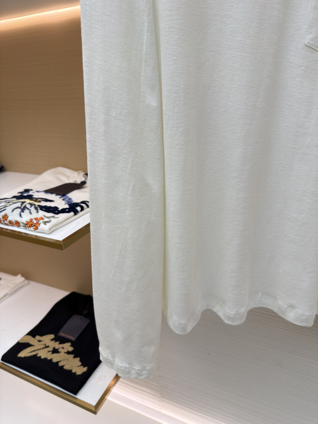 Acne Studios徽标口袋圆领T恤 打底衫 长袖 白色 黑色 A5 CL0439-AEG