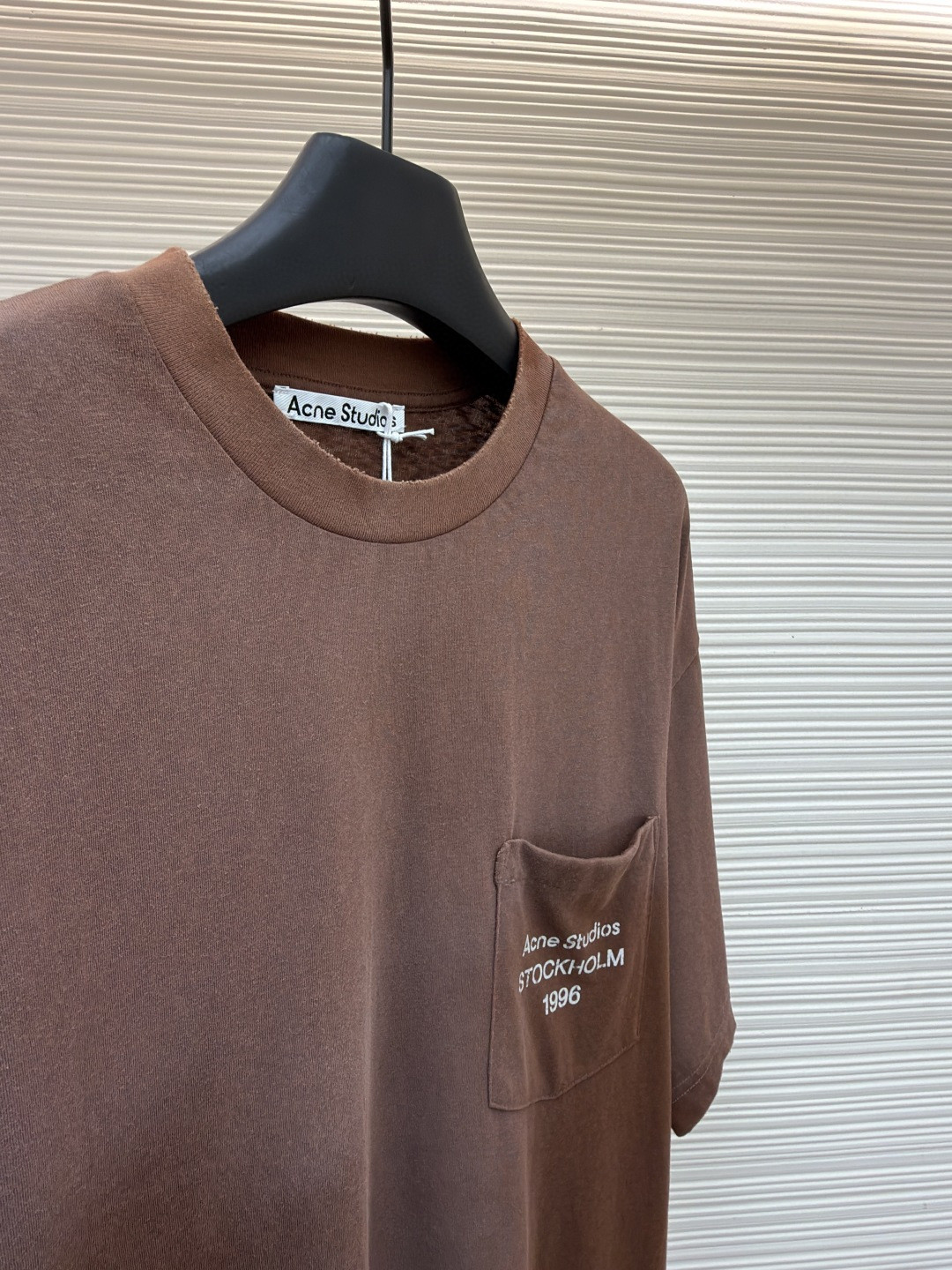 Acne Studios 徽标口袋圆领T恤 短袖 白色 黑色 棕色 A0 CL0414-900