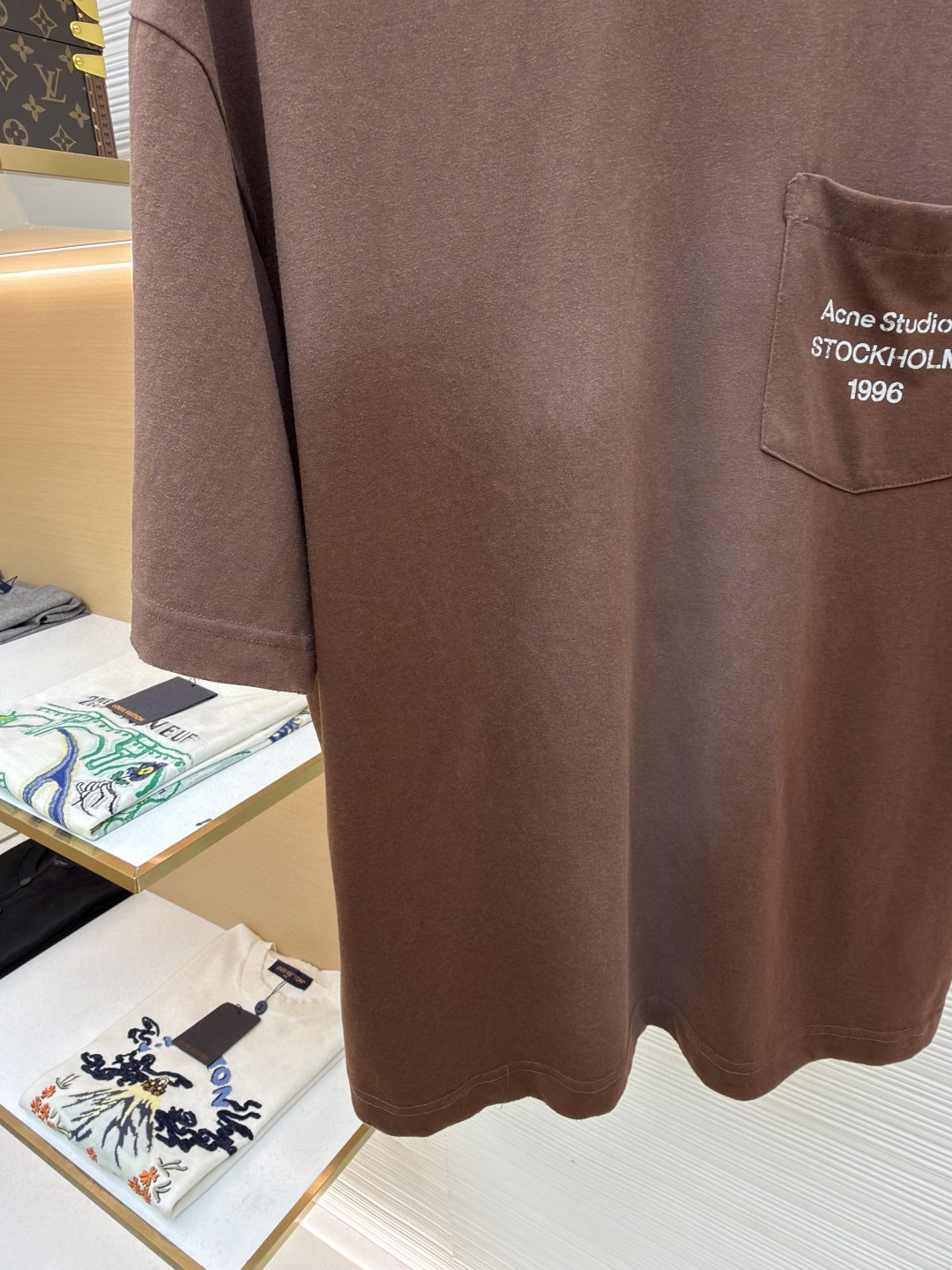 Acne Studios 徽标口袋圆领T恤 短袖 白色 黑色 棕色 A0 CL0414-900