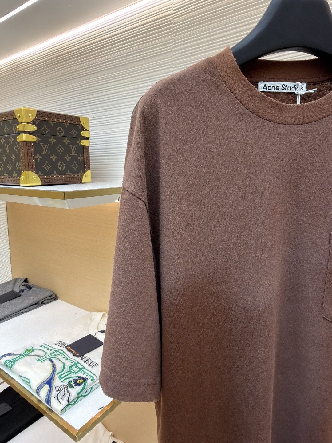 Acne Studios 徽标口袋圆领T恤 短袖 白色 黑色 棕色 A0 CL0414-900