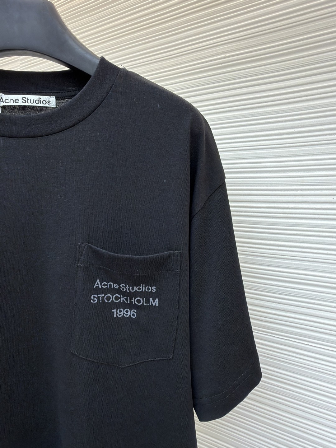 Acne Studios 徽标口袋圆领T恤 短袖 白色 黑色 棕色 A0 CL0414-900