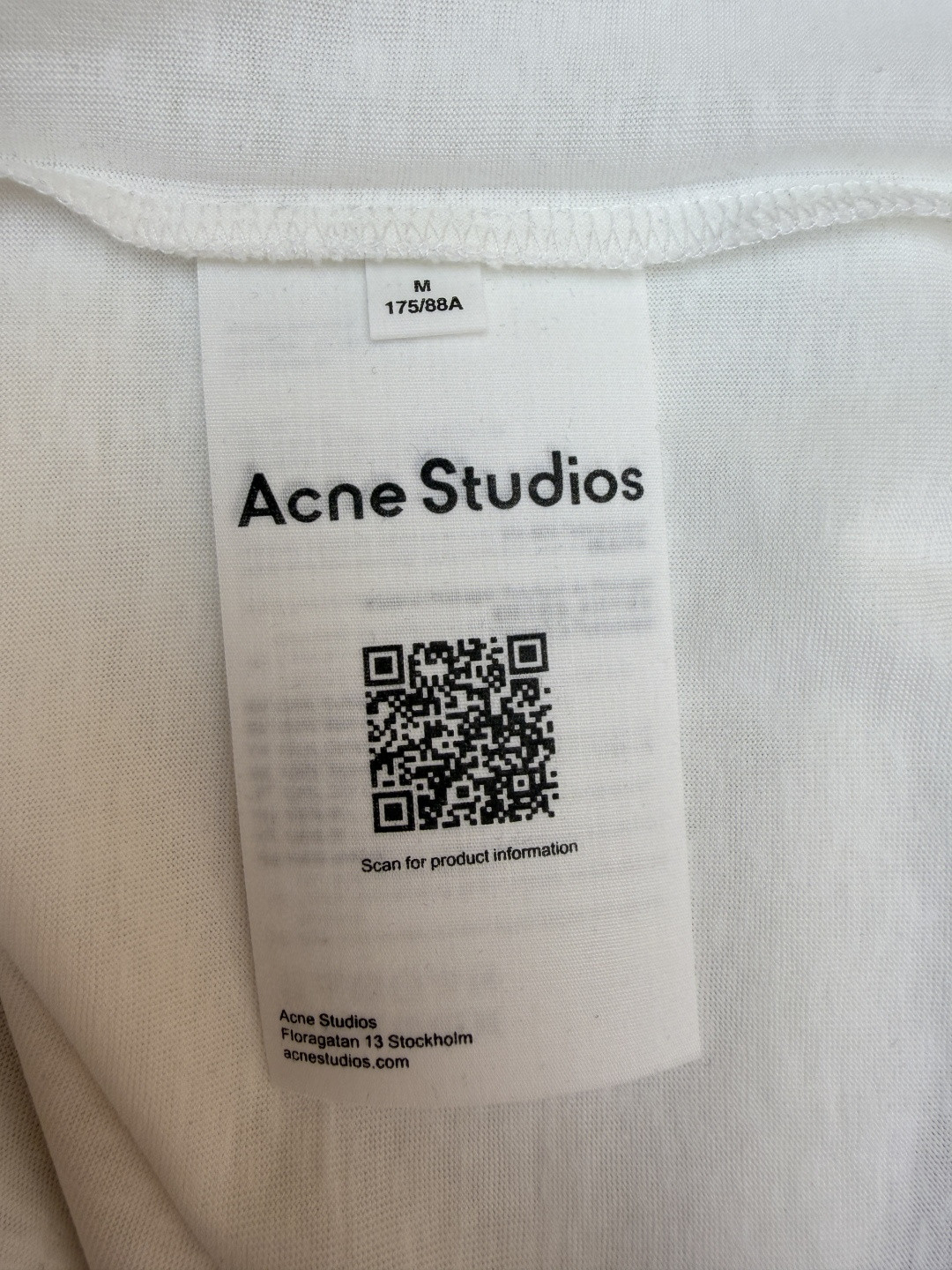 Acne Studios 徽标口袋圆领T恤 短袖 白色 黑色 棕色 A0 CL0414-900