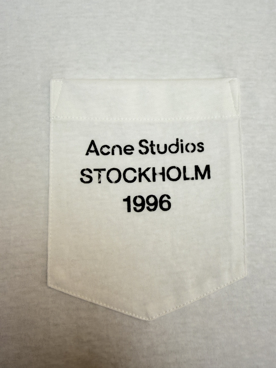 Acne Studios 徽标口袋圆领T恤 短袖 白色 黑色 棕色 A0 CL0414-900