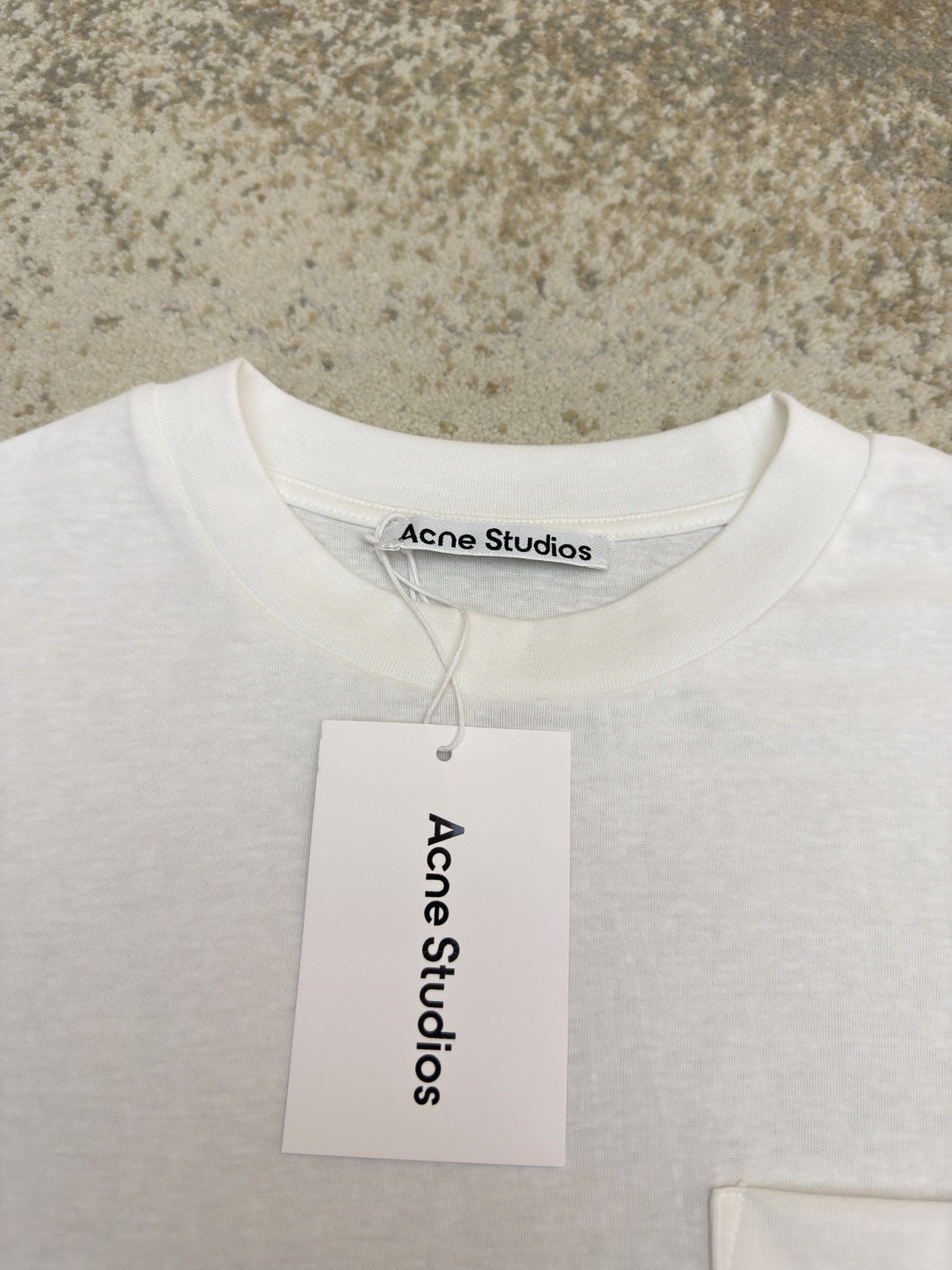 Acne Studios 徽标口袋圆领T恤 短袖 白色 黑色 棕色 A0 CL0414-900