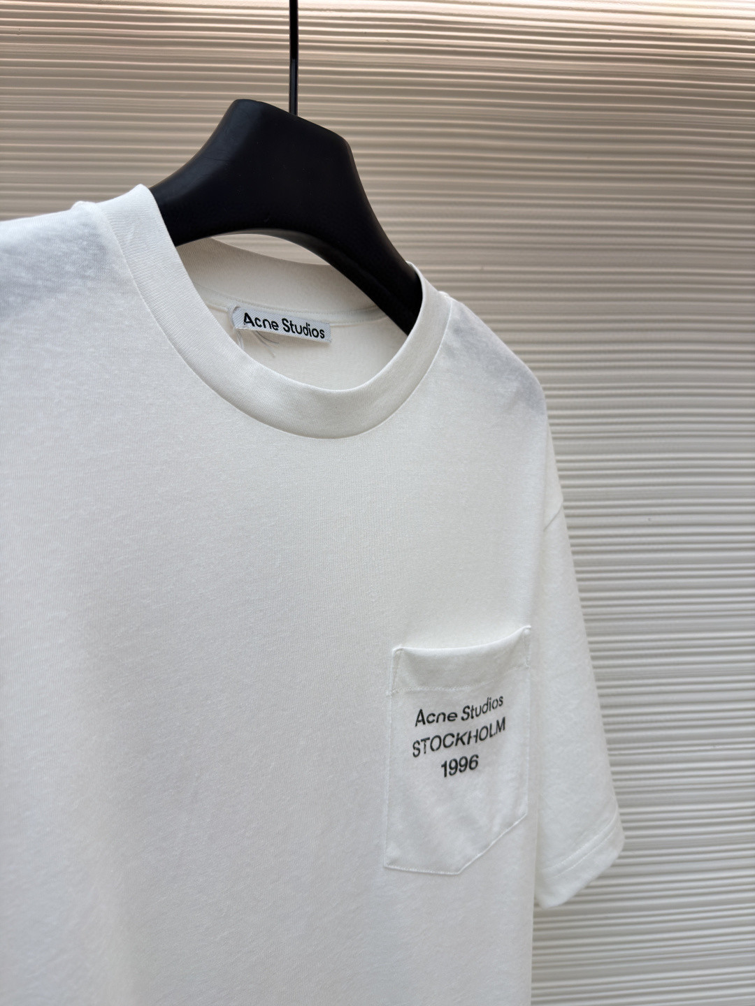 Acne Studios 徽标口袋圆领T恤 短袖 白色 黑色 棕色 A0 CL0414-900