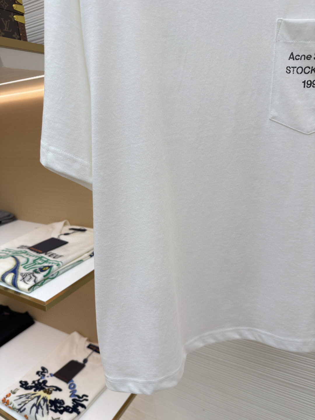 Acne Studios 徽标口袋圆领T恤 短袖 白色 黑色 棕色 A0 CL0414-900