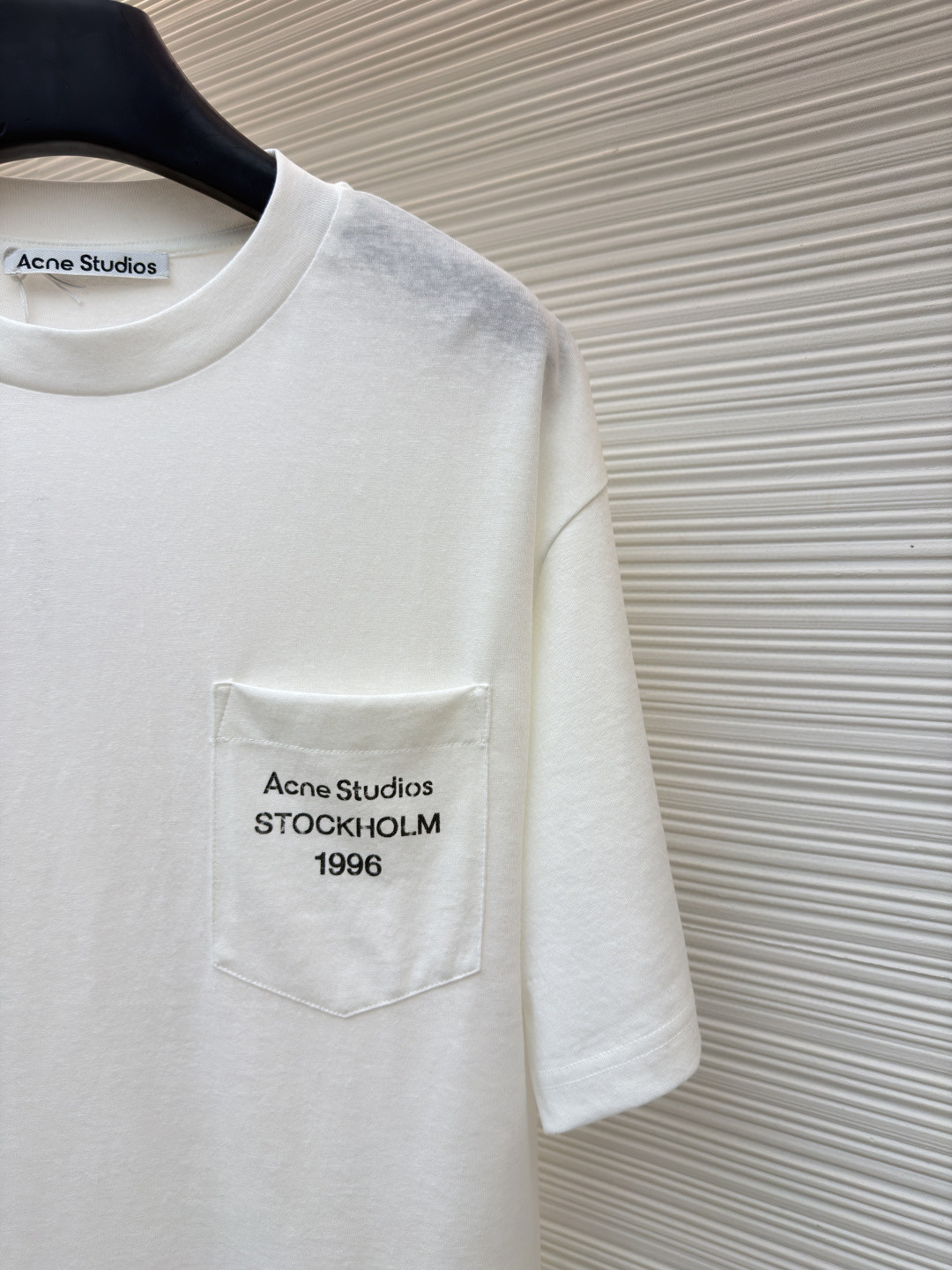 Acne Studios 徽标口袋圆领T恤 短袖 白色 黑色 棕色 A0 CL0414-900