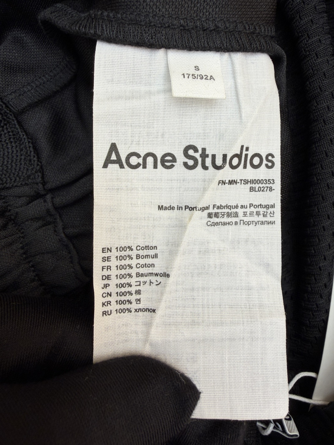Acne Studios Kappa 卡帕 联名款 徽标松紧腰运动裤 休闲裤 长裤 裤子 黑色 B0 CK0123-900