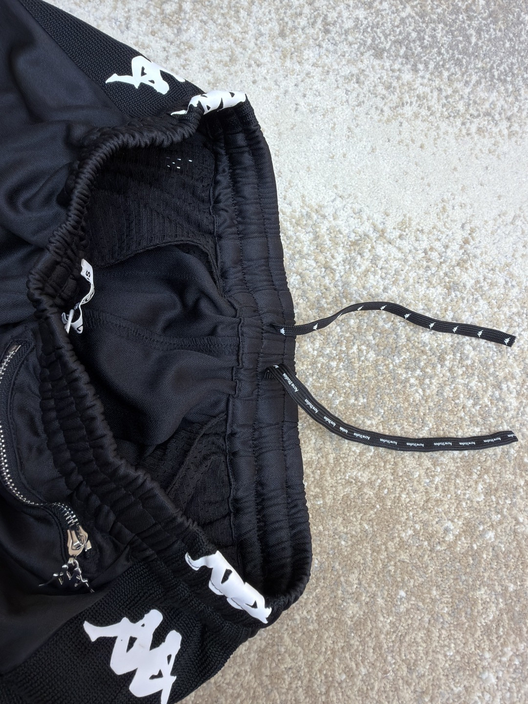 Acne Studios Kappa 卡帕 联名款 徽标松紧腰运动裤 休闲裤 长裤 裤子 黑色 B0 CK0123-900