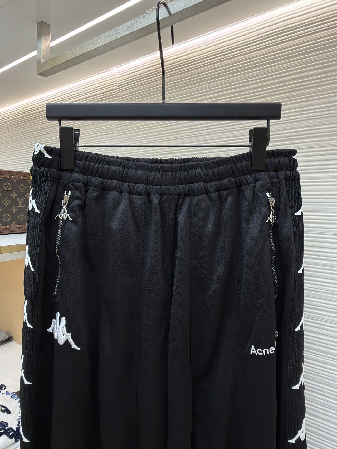 Acne Studios Kappa 卡帕 联名款 徽标松紧腰运动裤 休闲裤 长裤 裤子 黑色 B0 CK0123-900