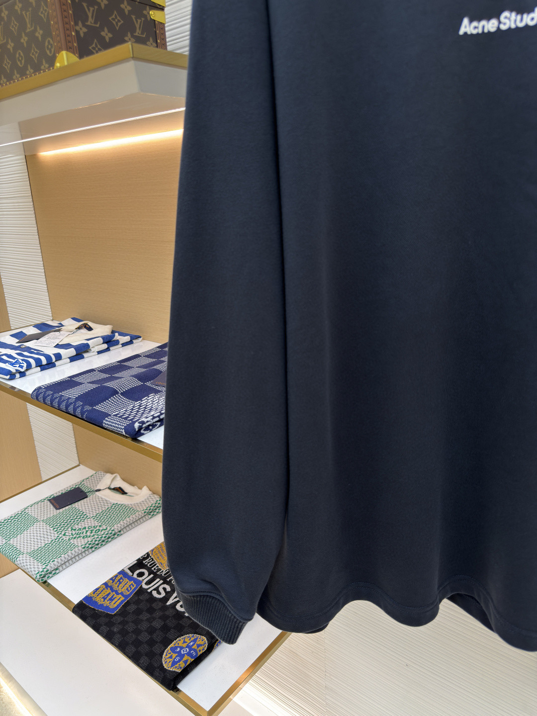 Acne Studios 胸前徽标圆领卫衣 T恤 长袖 白色 黑色 A5 CI0169-900