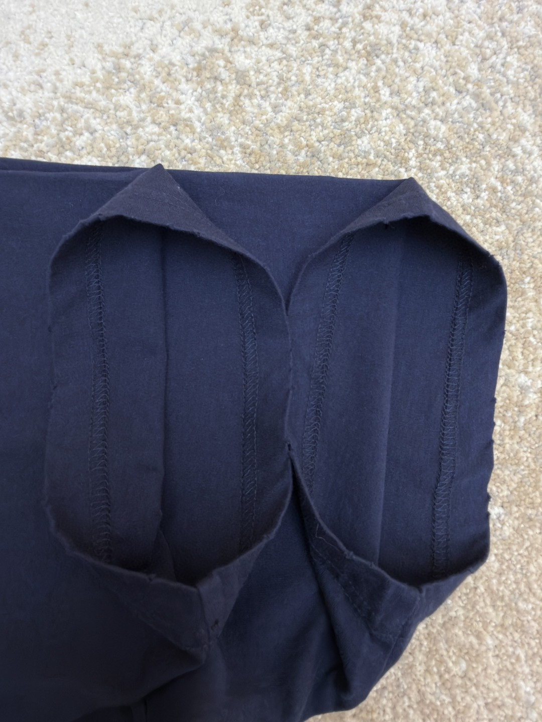 Acne Studios 做旧破洞徽标印花破洞T恤 短袖 蓝色 A0 CL0438-833