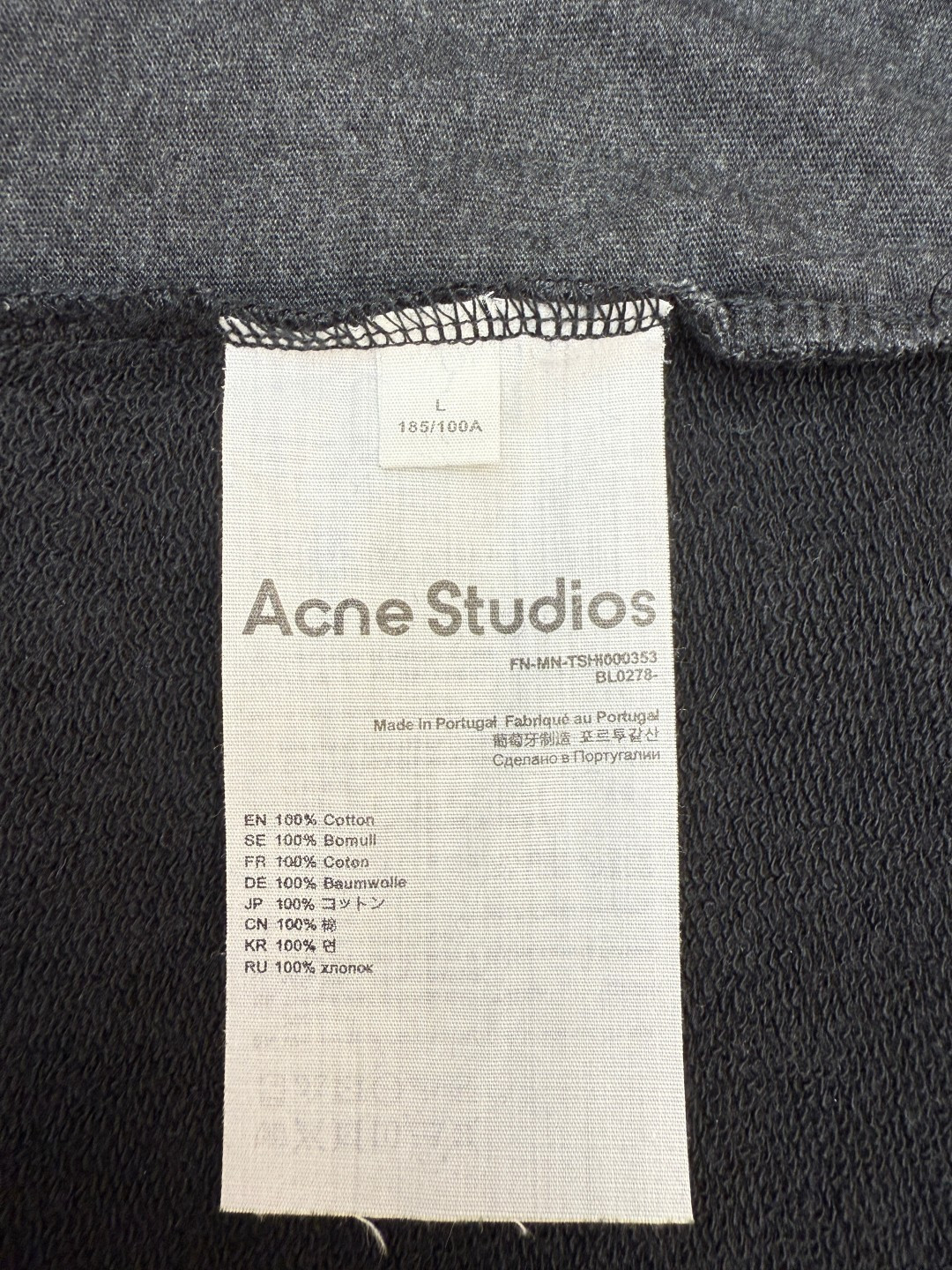 Acne Studios 破洞做旧徽标拉链连帽卫衣 外套 长袖 黑色 灰绿色 B0 CI0183-975