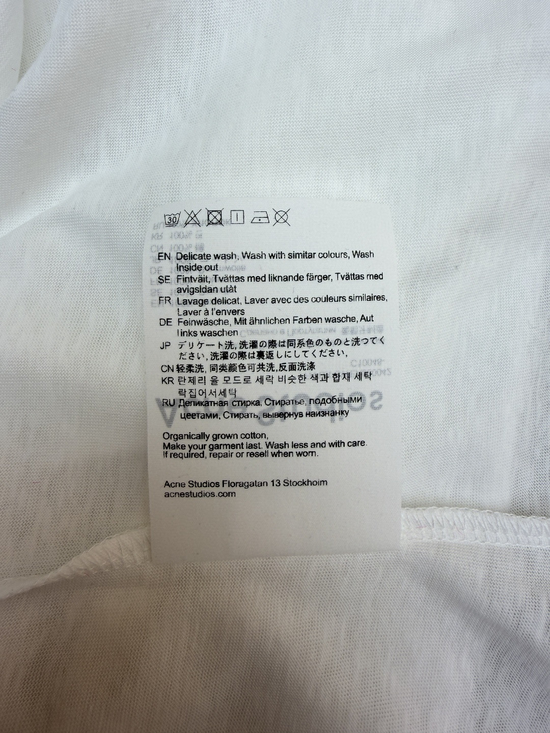 Acne Studios 新春限定圆领T恤 打底衫 长袖 白色 黑色 A5 CL0460-AEG