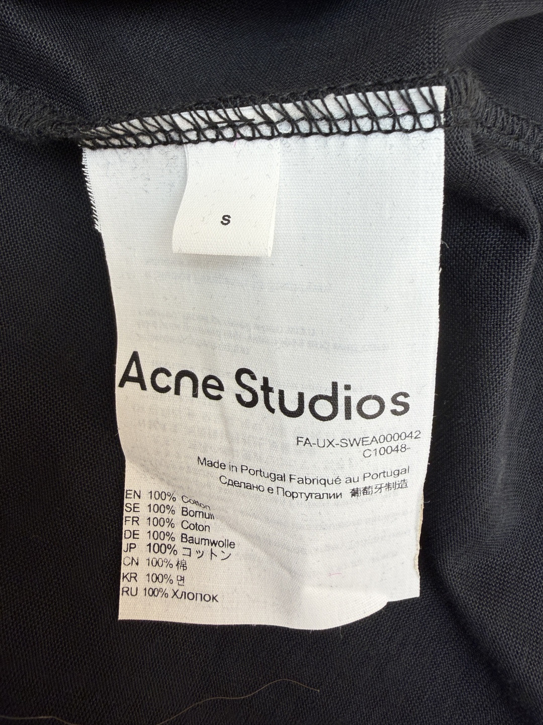 Acne Studios 新春限定圆领T恤 打底衫 长袖 白色 黑色 A5 CL0460-AEG