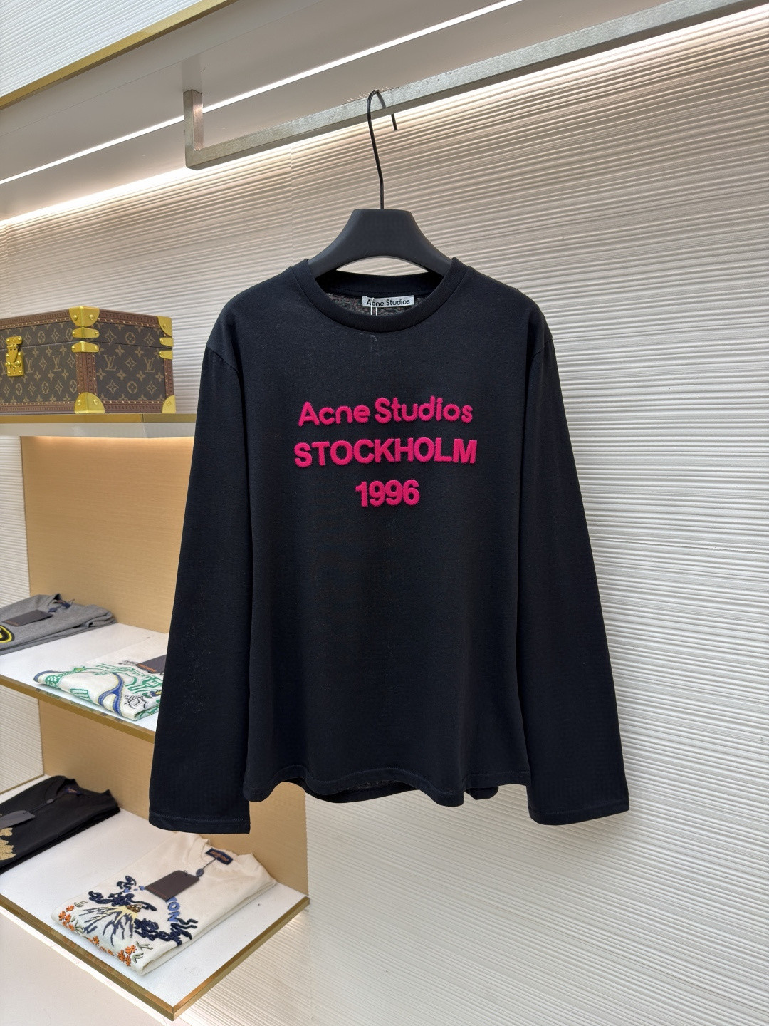 Acne Studios 新春限定圆领T恤 打底衫 长袖 白色 黑色 A5 CL0460-AEG