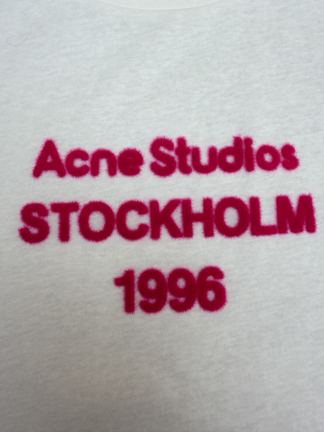 Acne Studios 新春限定圆领T恤 短袖 白色 黑色 女款 A0 CL0461-AEG