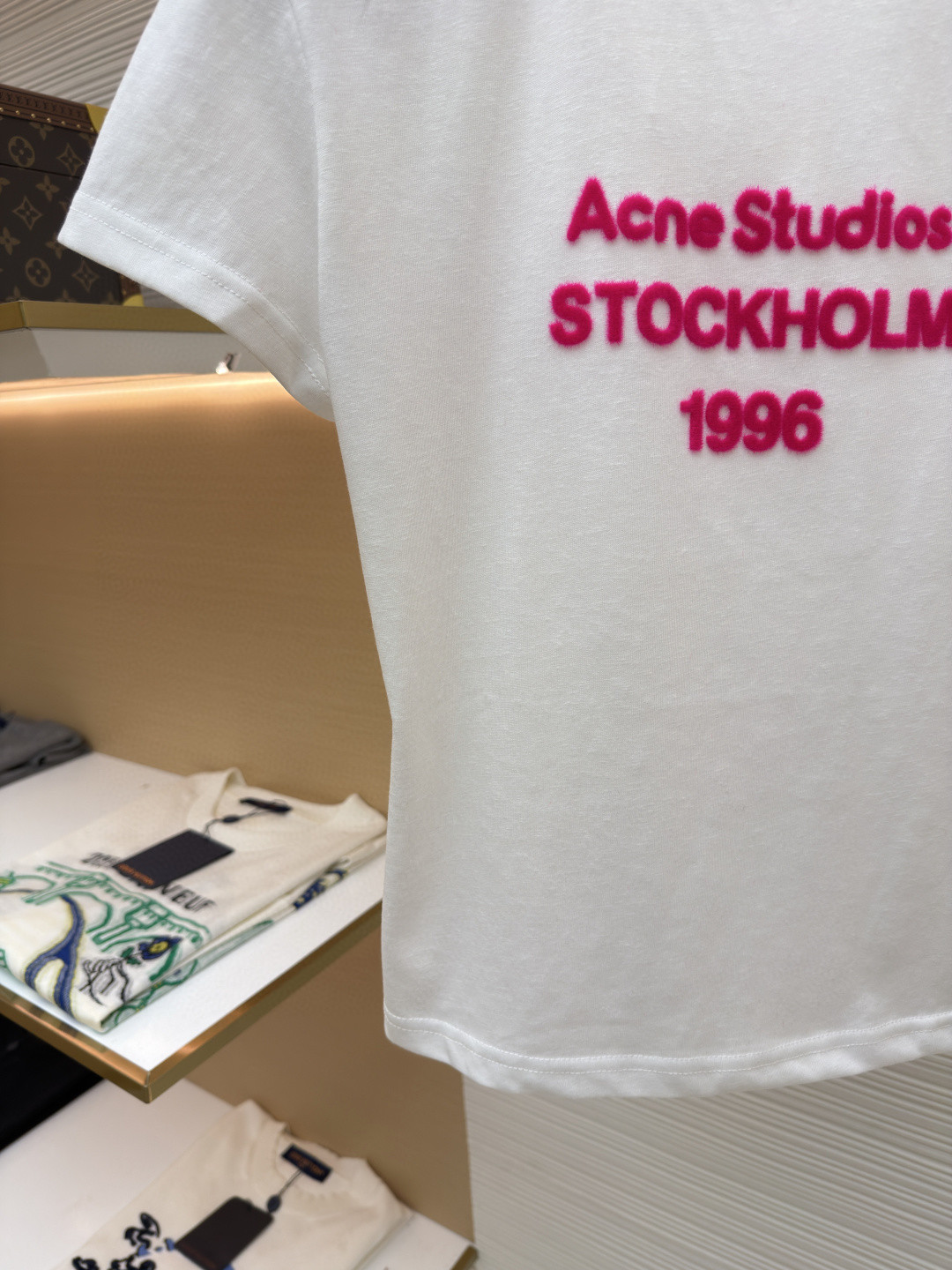 Acne Studios 新春限定圆领T恤 短袖 白色 黑色 女款 A0 CL0461-AEG