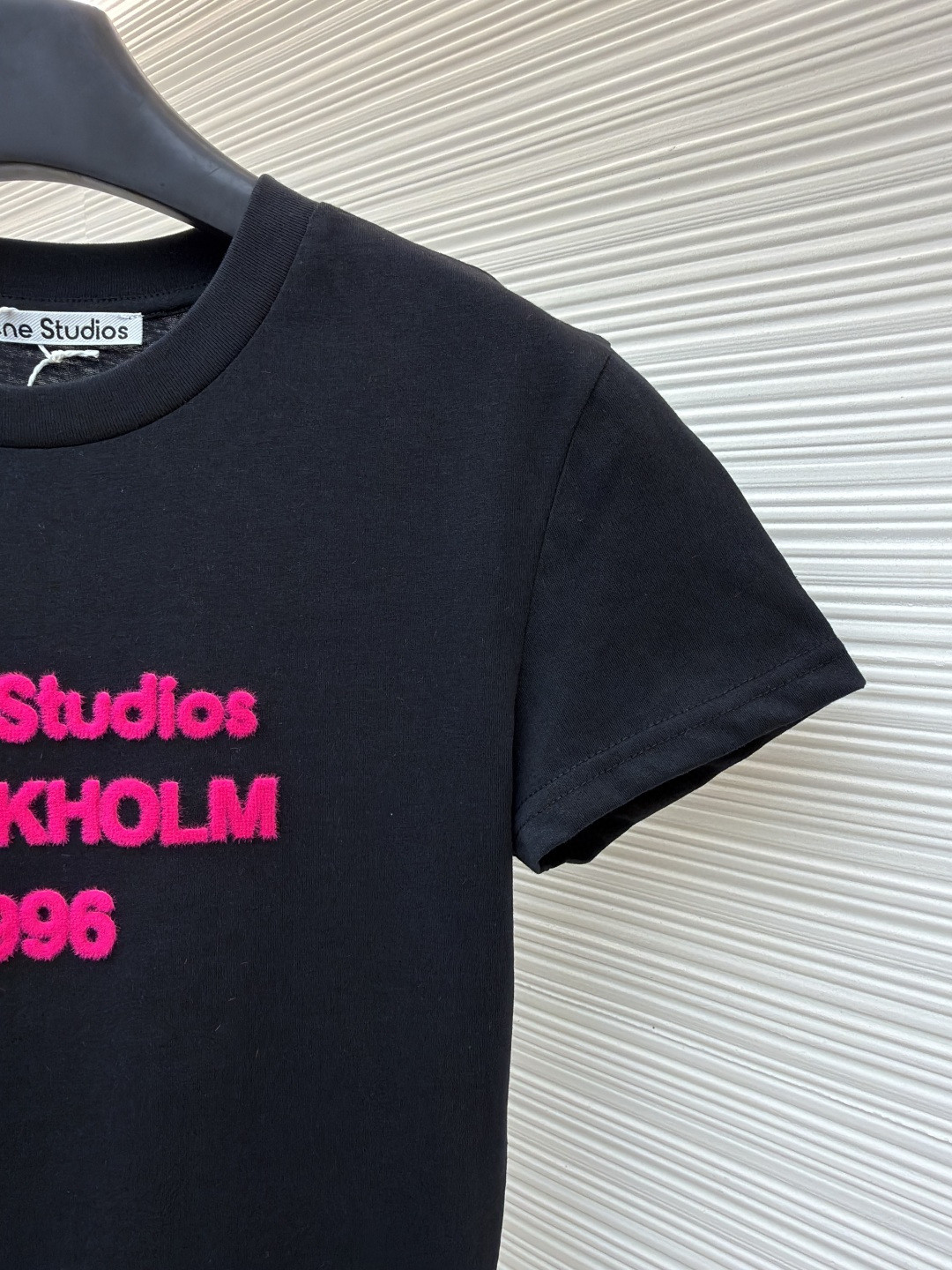 Acne Studios 新春限定圆领T恤 短袖 白色 黑色 女款 A0 CL0461-AEG