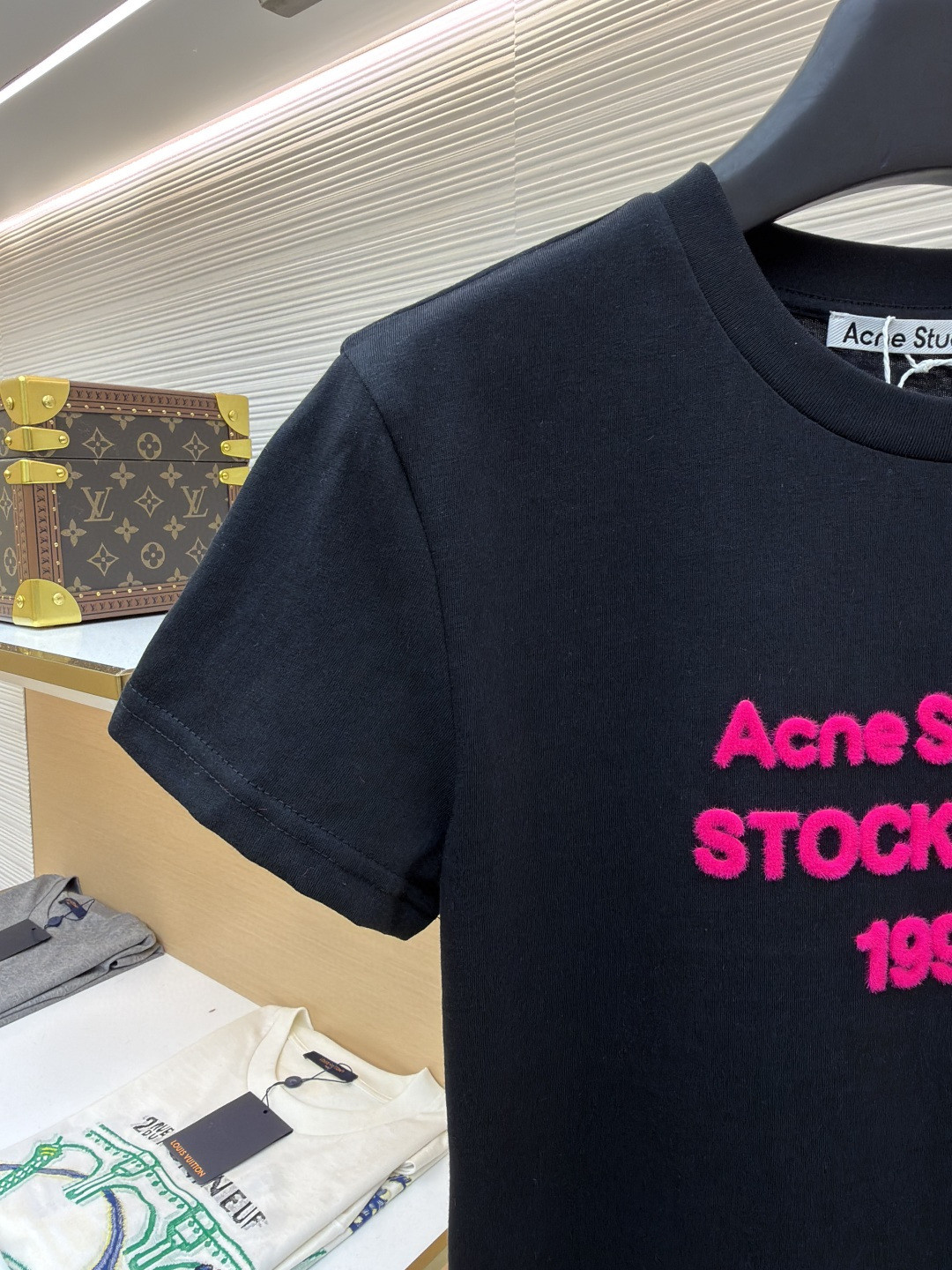 Acne Studios 新春限定圆领T恤 短袖 白色 黑色 女款 A0 CL0461-AEG